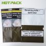 Plastic empty mylar foil bag 50g/25g hand rolling tobacco zip lock plastic pouch wrap