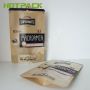 Kraft paper matte stand up zipper macadamia nuts pouch with window