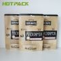 Kraft paper matte stand up zipper macadamia nuts pouch with window