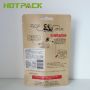 Food grade laminating kraft paper plastic commercial stand up pouches for packaging nuts