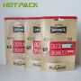 Food grade laminating kraft paper plastic commercial stand up pouches for packaging nuts