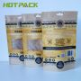 Custom design logo kraft paper stand up zipper pouch turmeric powder plastic packaging bags