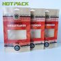 Recyclable kraft paper food doypack stand up zipper pouch packaging for spices powder