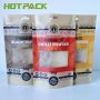 Recyclable kraft paper food doypack stand up zipper pouch packaging for spices powder
