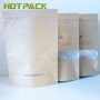 Eco friendly kraft paper packing bag dry fruit cereal foil food package with window