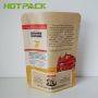 Supplier nuts packaging frosted paper zip lock bag with window