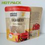 Supplier nuts packaging frosted paper zip lock bag with window