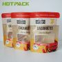 Supplier nuts packaging frosted paper zip lock bag with window