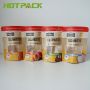 Digital print zipper top stand up snack food pouch paper packaging nuts bag with window