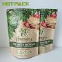 Custom Mylar Food Kraft Paper Stand Up Ziplock Bag For Snack