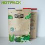 Resealable Zipper Kraft Paper Food Packaging Bags Stand Up Mylar Window Bag Pouch