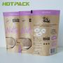 Candy Tea Leaf Mylar Bag With Zipper Kraft Paper Packaging Stand Up Pouch