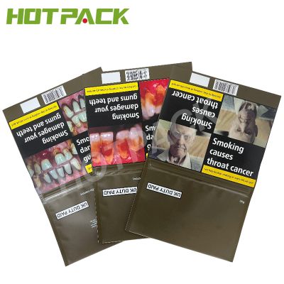 Empty Tobacco Pouch Hand Rolling Tobacco Packaging Bag 25g 30g 50g Euro Custom Plastic Tobacco Pouch