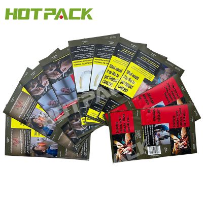 Australian Standard Golden Designed 25g 30g 50g 100g Custom Plastic Hand Rolling Leafs Packaging Empty Tobacco Pouch